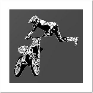 motocross freestyle Posters and Art